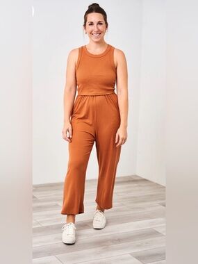 Latched Mama Ribbed Nursing Jumpsuit